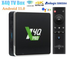 Ugoos X4Q Pro Android 11 S905X4 Smart TV BOX 4G 64G Wifi AV1 4K HDR Lettore multimediale