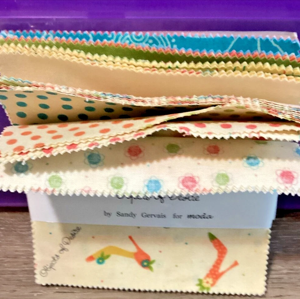 Objects of Desire by Sandy Gervias Pack of 100% Quilt Cotton Charm Squares 5"x5" - Image 2 of 3