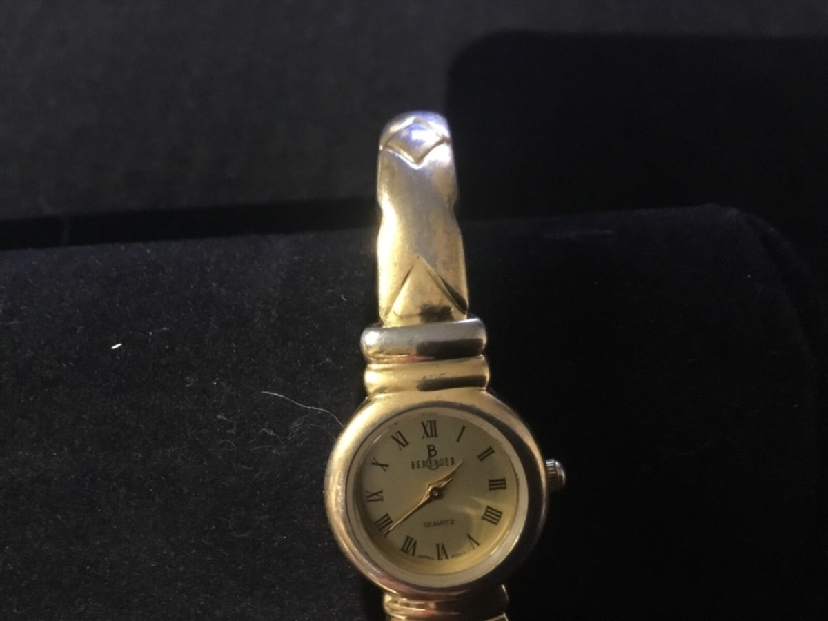 Berenger Vintage Gold Tone Dainty Cocktail Watch Womens Quartz Square Round Berenger Classic Women main image 2