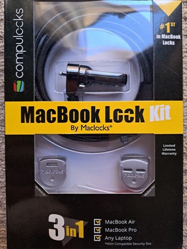 Compulocks MacBook Lock Kit - MacBook Air, MacBook Pro and any Laptop - 第 1/2 張圖片