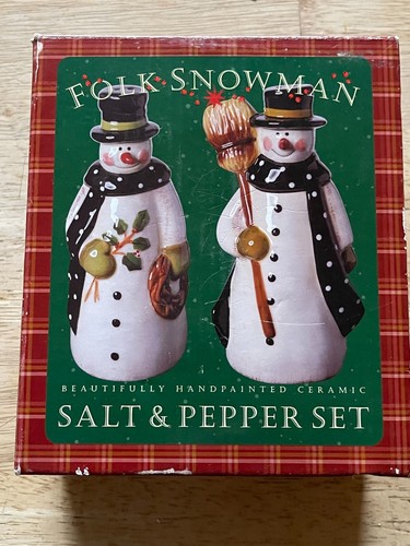 Salt And Pepper Shakers - Christmas - Lot of 3 Sets - Tienshan, Sakura, Interntl - Picture 2 of 9