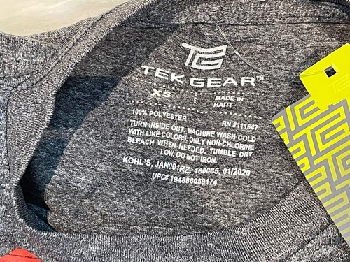 TEK Gear Performance T-Shirt Boy's XS Gray Basketball & Baseball Dry Tek Tee Set - Picture 5 of 13
