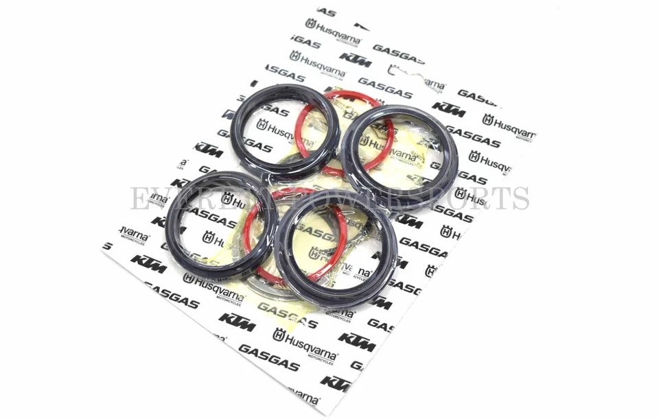 Fork Oil Dust Seal Kit ~17-23 SX XC -F -W EXC ADV SUPER DUKE OEM WP 48mm #D263 B - Image 2 of 4