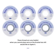 AZDENT Dental Orthodontic Solid Elastic Thread Traction Ligature Power Tube