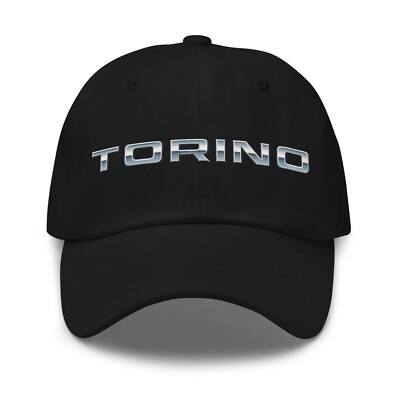 Torino Logo Dad Hat   Classic Muscle Car Adjustable Baseball Cap