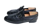 Ermenegildo Zegna Italy Black Leather Penny Loafer Slip On Dress Shoe SZ 9 — photo 2