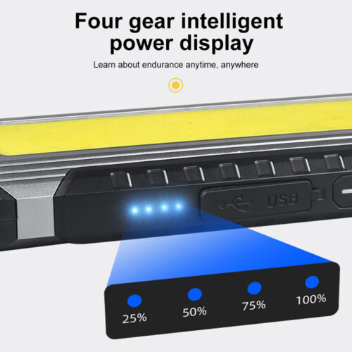 LED COB KFZ Arbeitsleuchte Akku Werkstattlampe Taschenlampe Handlampe mit Magnet - Bild 5 von 12