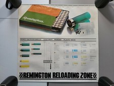 Vintage Remington Co. Ammo Chart Gun Store Display Advertising Poster