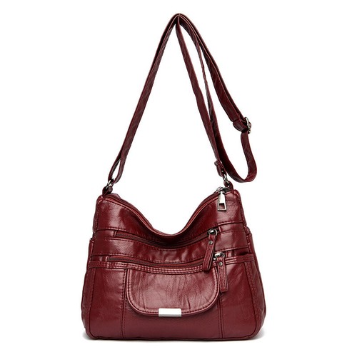 Lady PU Leather Organizer Purse Shoulder Bag Multiple Pockets Cross Body Handbag - Picture 5 of 20