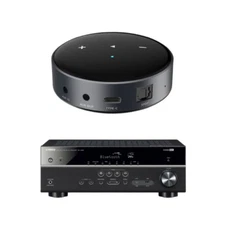 WiiM Mini AirPlay2 Wireless Audio Preamplifier and Yamaha RX-V385 A/V Receiver