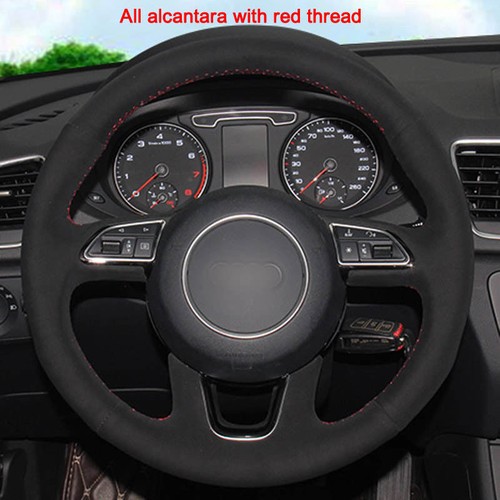 Custom made PU Leather Steering Wheel Cover Stitch on Wrap For Mitsubishi Pajero - Picture 9 of 11