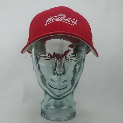 Budweiser ''Grab Some Buds'' K-Products Red Strapback Adjustable Baseball Cap Hat