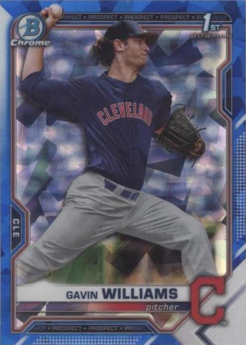 2021 Bowman Chrome Draft Sapphire Edition - Gavin Williams #BDC-93