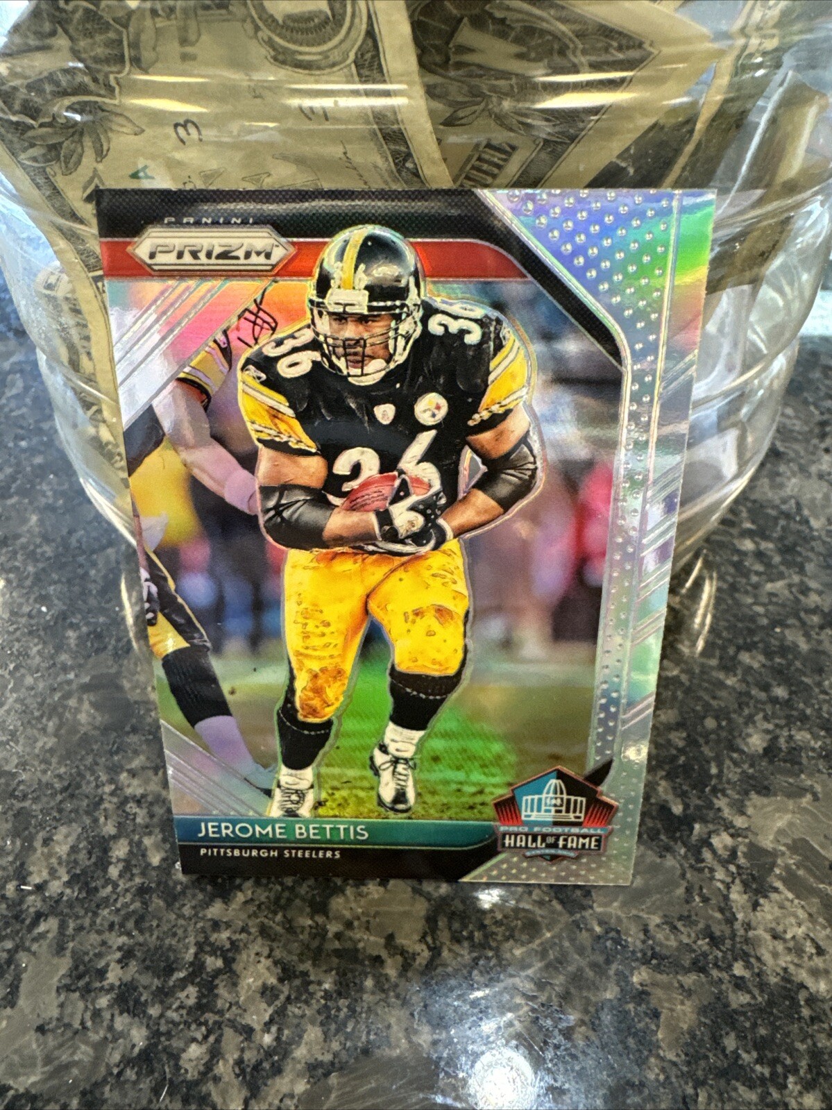 JEROME BETTIS 2018 PANINI PRIZM HALL OF FAME SILVER 