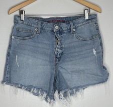 Lucky Brand Denim Cutoff Shorts Women  s Light Washed Distressed Frayed Hem 10/30