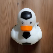 Micheal  s Fab Finds Soccerball Rubber Duck Approx 1.5  