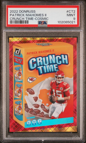 Patrick Mahomes II [Cosmic] #CT-2 2022 Panini Donruss Crunch Time card