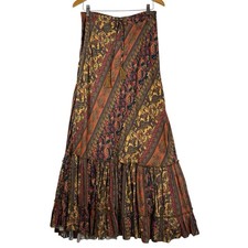 Soft Surroundings Vesna Tiered Maxi Skirt Sz M NEW  120 Peasant Boho Festival