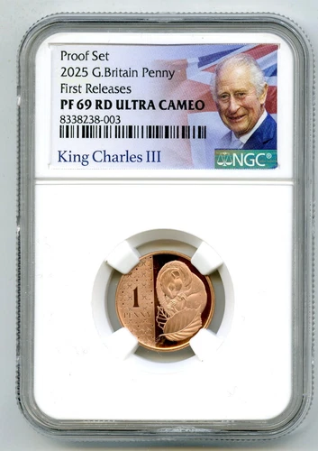 2025 GREAT BRITAIN 1P NGC PF69 UCAM PROOF HAZEL DORMOUSE PENNY FIRST RELEASES