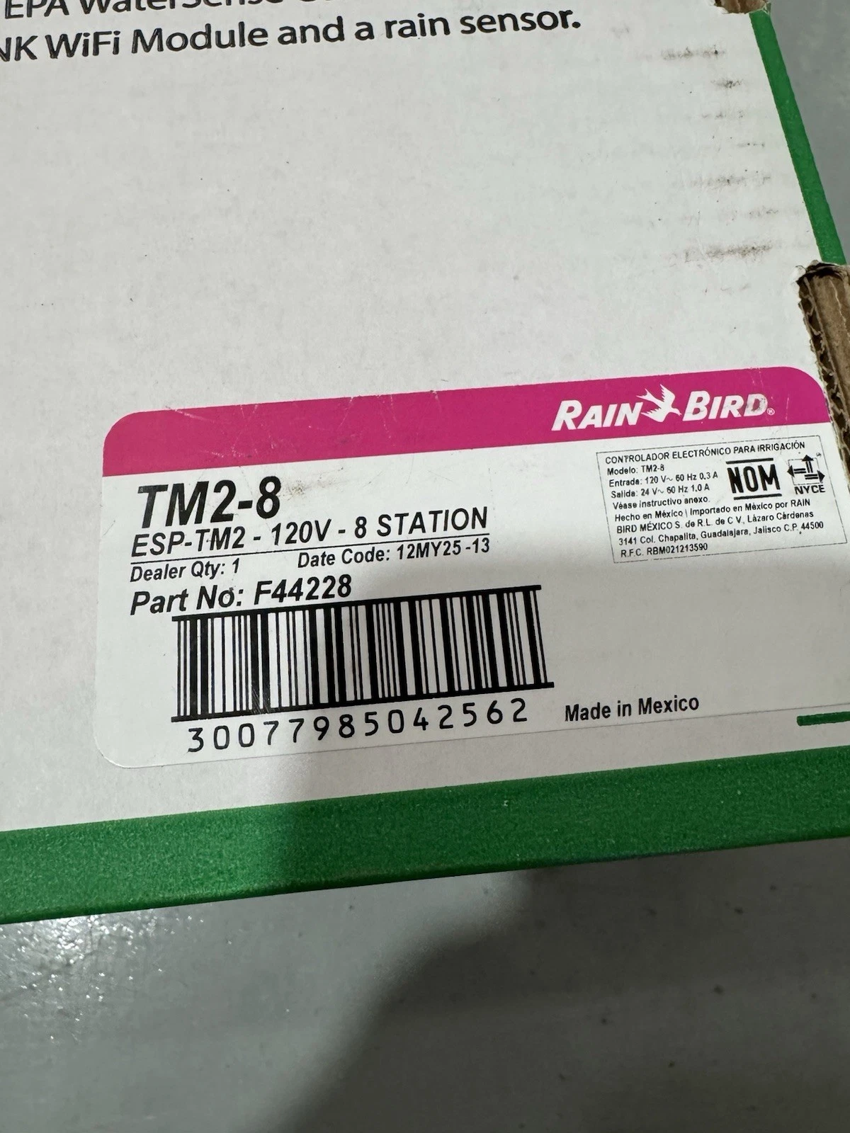 Rainbird ESP-TM2 Automatic Irrigation Controller & LNK2 Wifi New - Non UK Plug 6