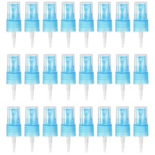 24 Pcs Blue Spray Bottle Top, 18/410 Fine Mist Sprayer Stripe Plastic Top