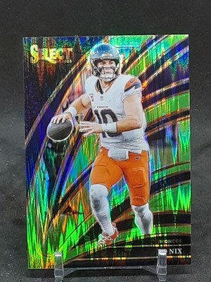 BO NIX 2025 SELECT CLUB LEVEL GREEN SHOCK PRIZM #194/699 BRONCOS QQ