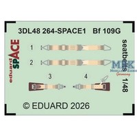 Eduard ED3DL48264 Messerschmitt Bf-109G Seatbelts Space 1/48
