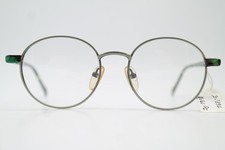 Vintage Glasses MODERN CLASSICS 6105-03 Silver Green Brown Oval Glasses Frame