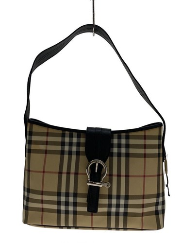 BURBERRY LONDON Handbag BEG Check Used