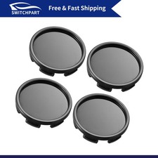 4 Pcs 58mm Dia Black 6 Clips Automotive Wheel Center Tyre Hub Caps Cover For Car