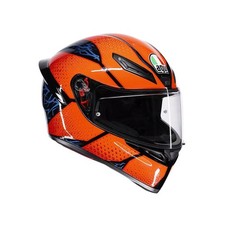 Casco Integrale AGV K1 S K1S K1-S Speedarmor Nero / Arancio / Blu Taglia L