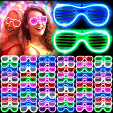 138 Pack Light up Glasses - 6 Colors  3 Modes, LED Glasses Bulk Toys for Hallow