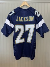 JC Jackson Autographed Blue Chargers  Football Jersey (JSA) XL