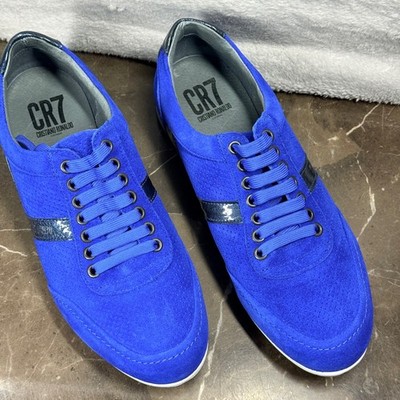 CR7 Cristiano Ronaldo Suede Sneakers Mens EU 42 US 9 Blue Low Top Portugal