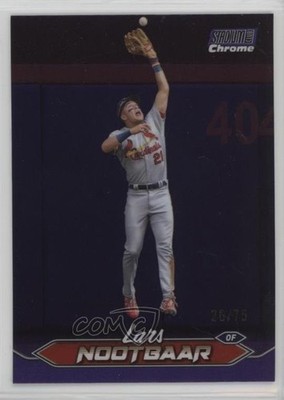 2024 Topps Stadium Club Chrome Purple Refractor 26/75 Lars Nootbaar #253 0rd2