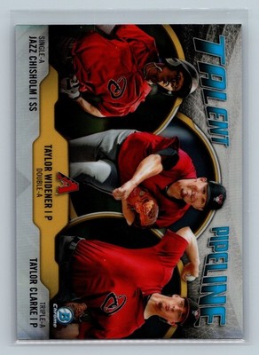 2019 Bowman Talent Pipeline Jazz Chisholm Widener Clarke #TP-ARI Diamondbacks