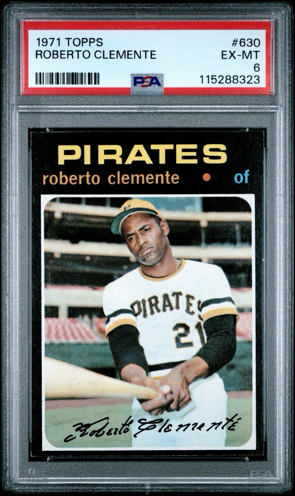 Roberto Clemente 1971 Topps #630 Psa 6