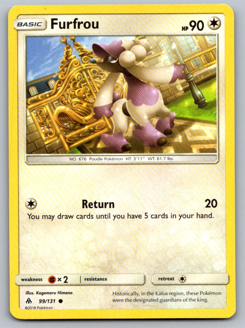 Furfrou 99/131 Common Forbidden Light Pokemon Lightly Played