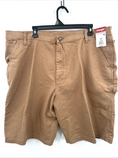 Wrangler NWT Carpenter Tan Men Denim Jean Pocket Shorts Low Stretch