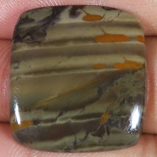 Natural Flint Stone Jasper Cushion Cabochon Gemstone 34.40 Cts 25x27x4 mm GY19