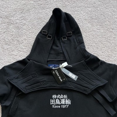 11BBS DUSK Boris Bidjan Saberi Ninja Buckle Detail Hoodie Mens