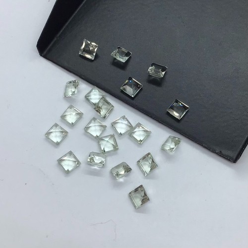 AAA Green Amethyst Square Cut Natural Loose Gemstone For Assorted All Jewelry - Picture 6 of 18
