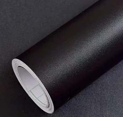 Yancorp Matte Black Contact Paper Solid Wallpaper Plain Vinyl Film Self-Adhesive