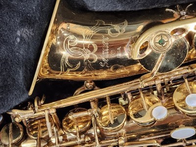 Selmer USA 162 Omega Alto Saxophone. SN 821898. Original lacquer with new pads.