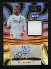 2024-25 Panini Select FIFA Auto Memorabilia Kylian Mbappe #AM-KM Auto 04uh
