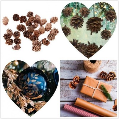 30 Sets Pine Cone Pineal Nuts Partydekorationen Verzierungen Vase Bowl Filler