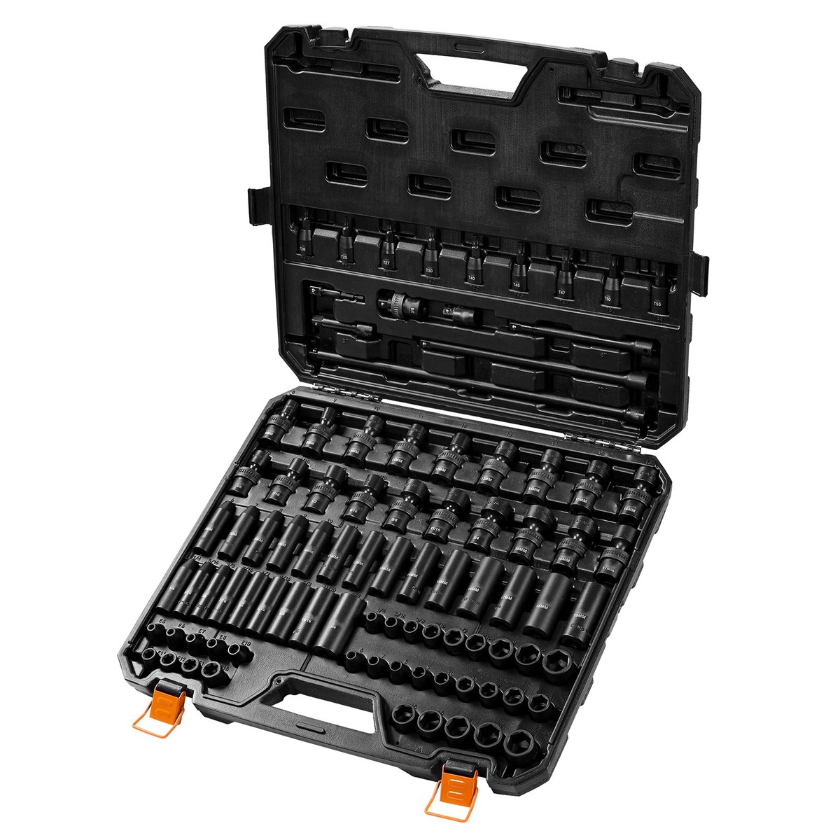 order X6♡ VEVOR 90pcs 6-Point 3/8in Drive Impact Sockets Set Bit