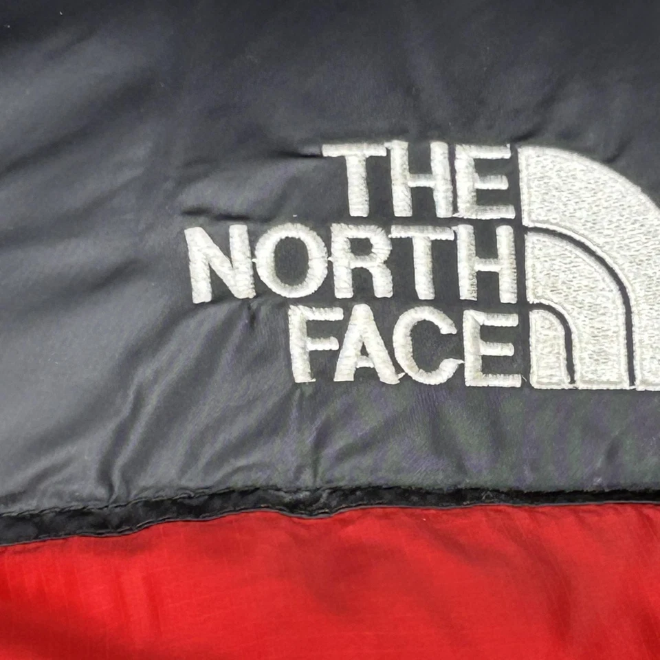 The North Face Vest Mens 2XL Red Black Nuptse Goose Down Puffer Outdoor - Image 3 of 4