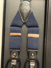 Brand New $100 Brooks Trafalgar Neiman Marcus Men Suspenders IKE Behar New York