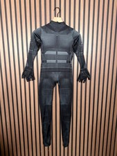 The Boys in Black Halloween Costume Medium Boys Black One Piece Pajama